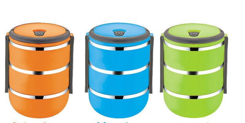3 Layer Stainless Steel Lunch Box - view 3